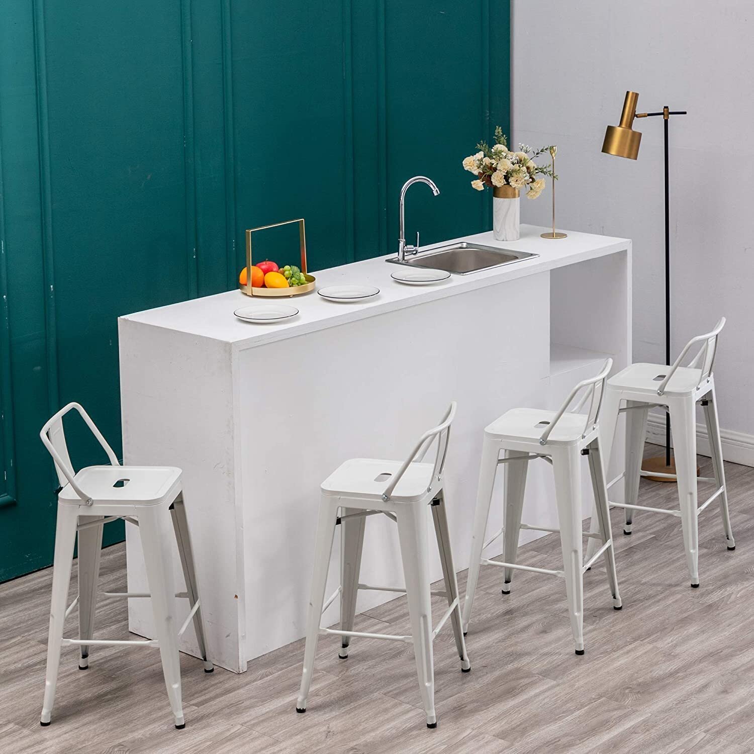 Stackable Counter & Bar Stool (Set of 4) 