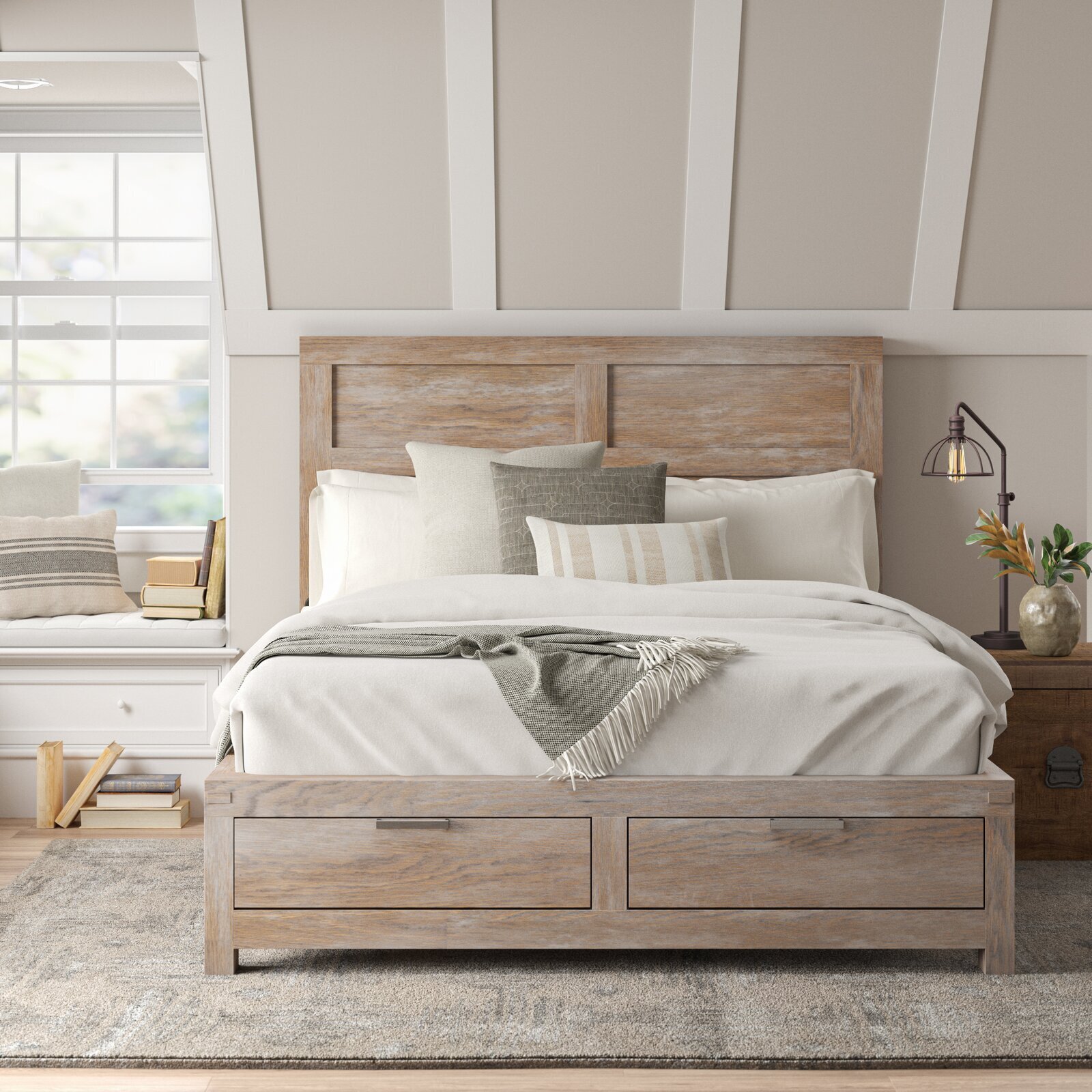 Storage Bed with USB Port