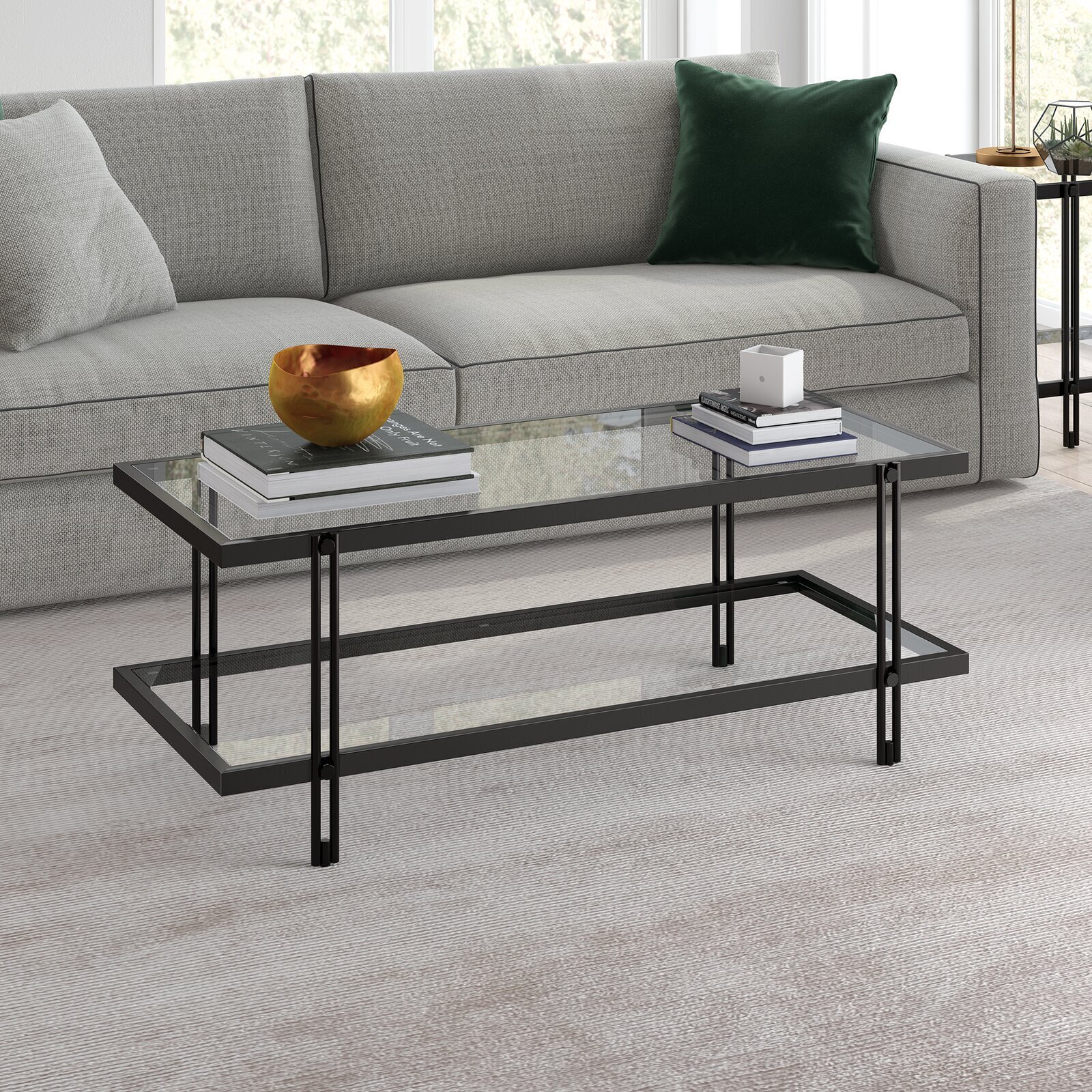 Narrow Glass Coffee Table