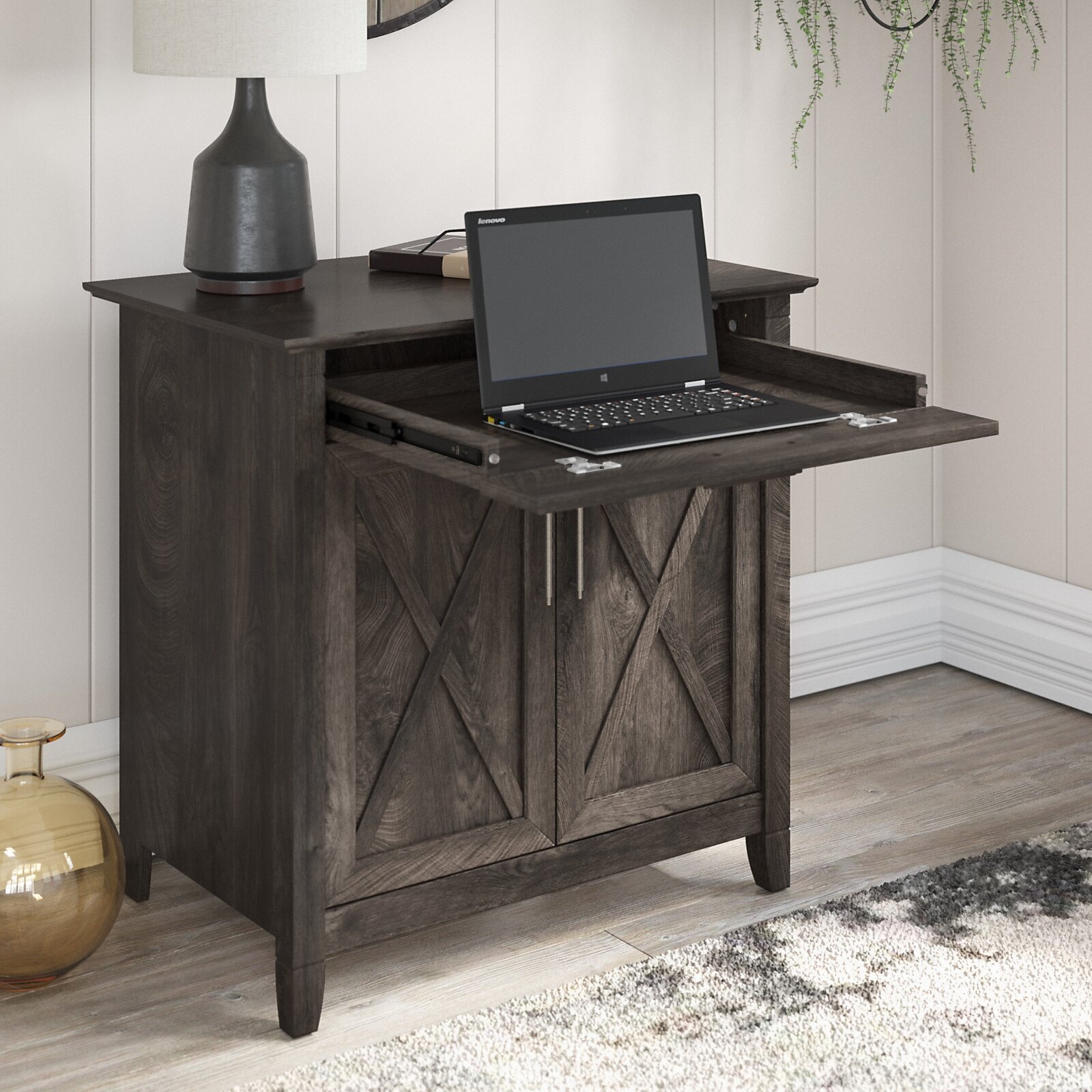 Storage style Secretary Desk Cabinet