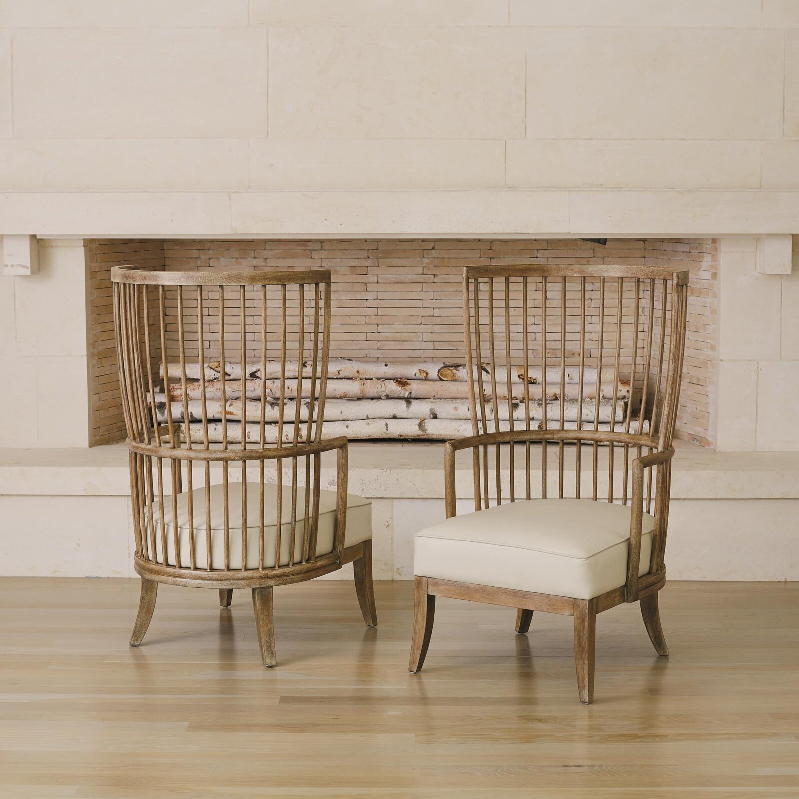Stylish high back spindle chair