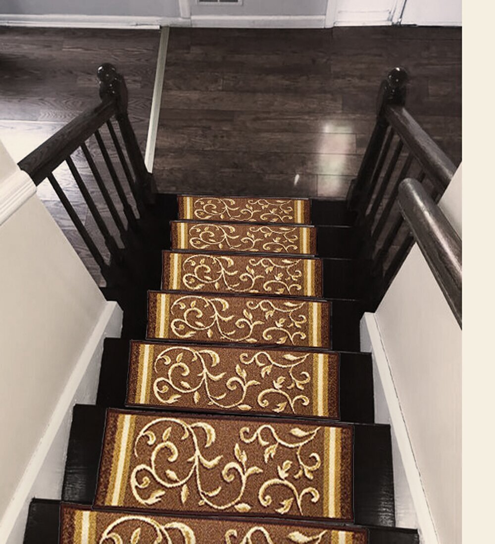 Swirl Pattern Stair Tread Rug