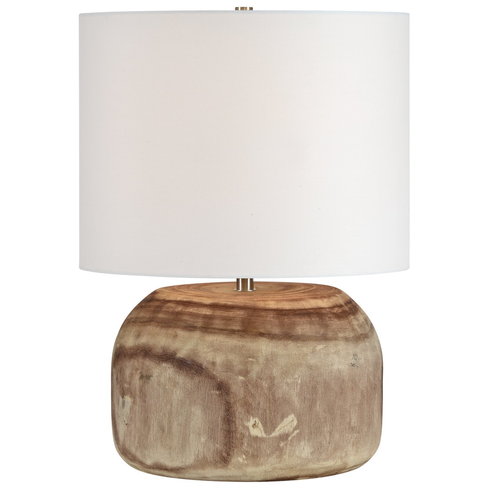 Table Lamp in Rustic Wood