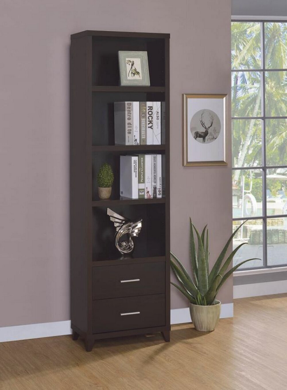 Tall Audio Cabinet 