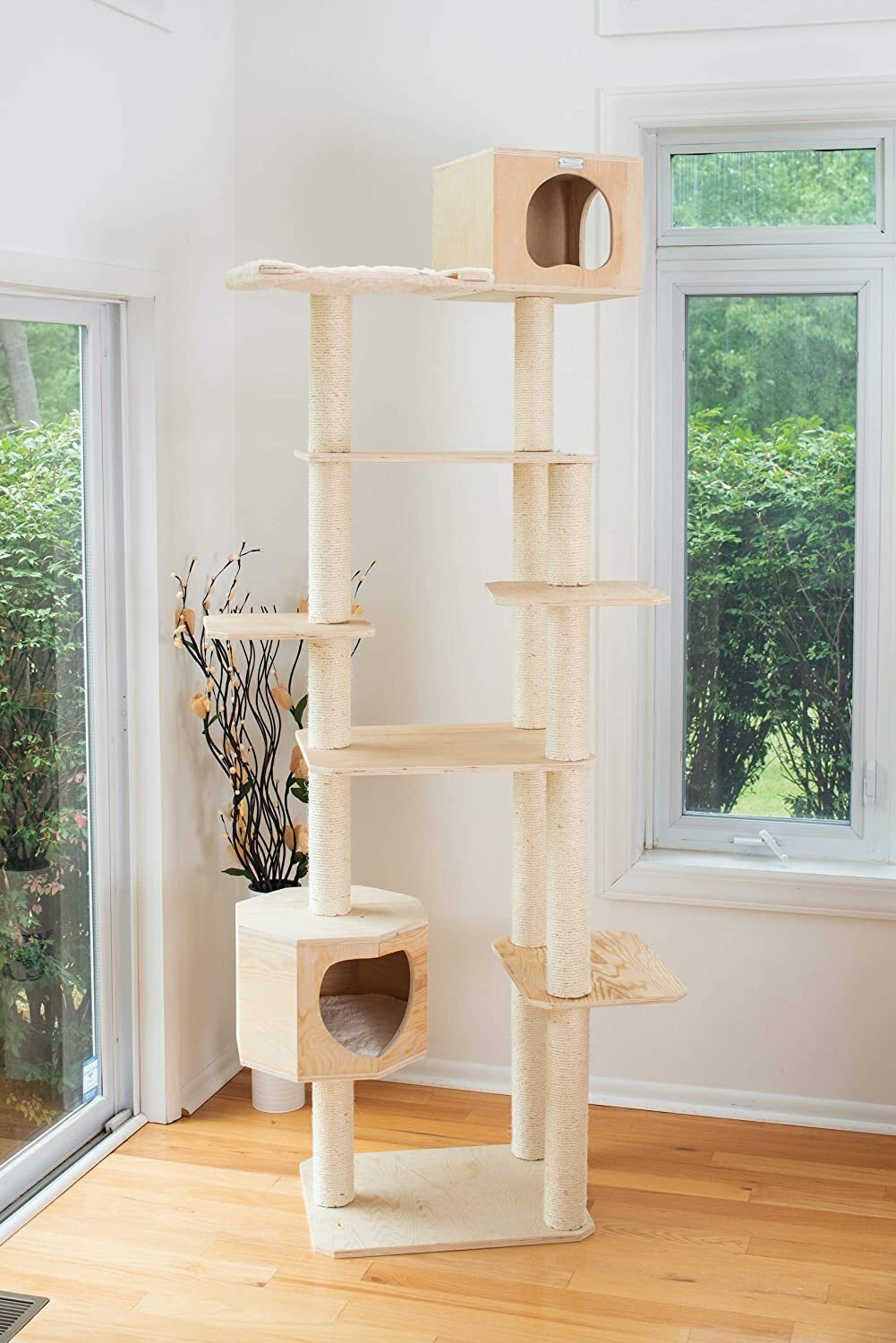 Tall Solid Wood Cat Furniture 