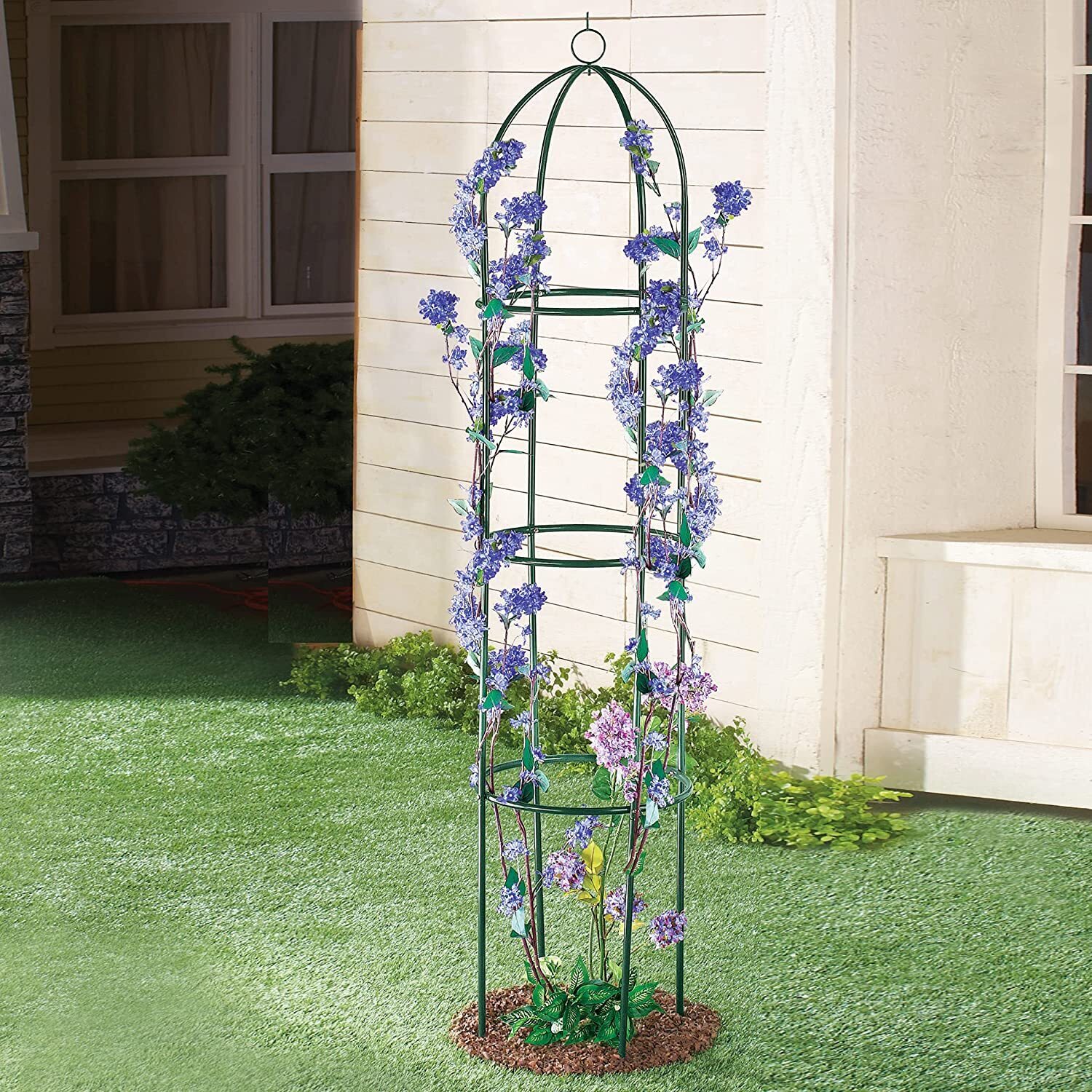 Tall Wrought Iron Obelisk