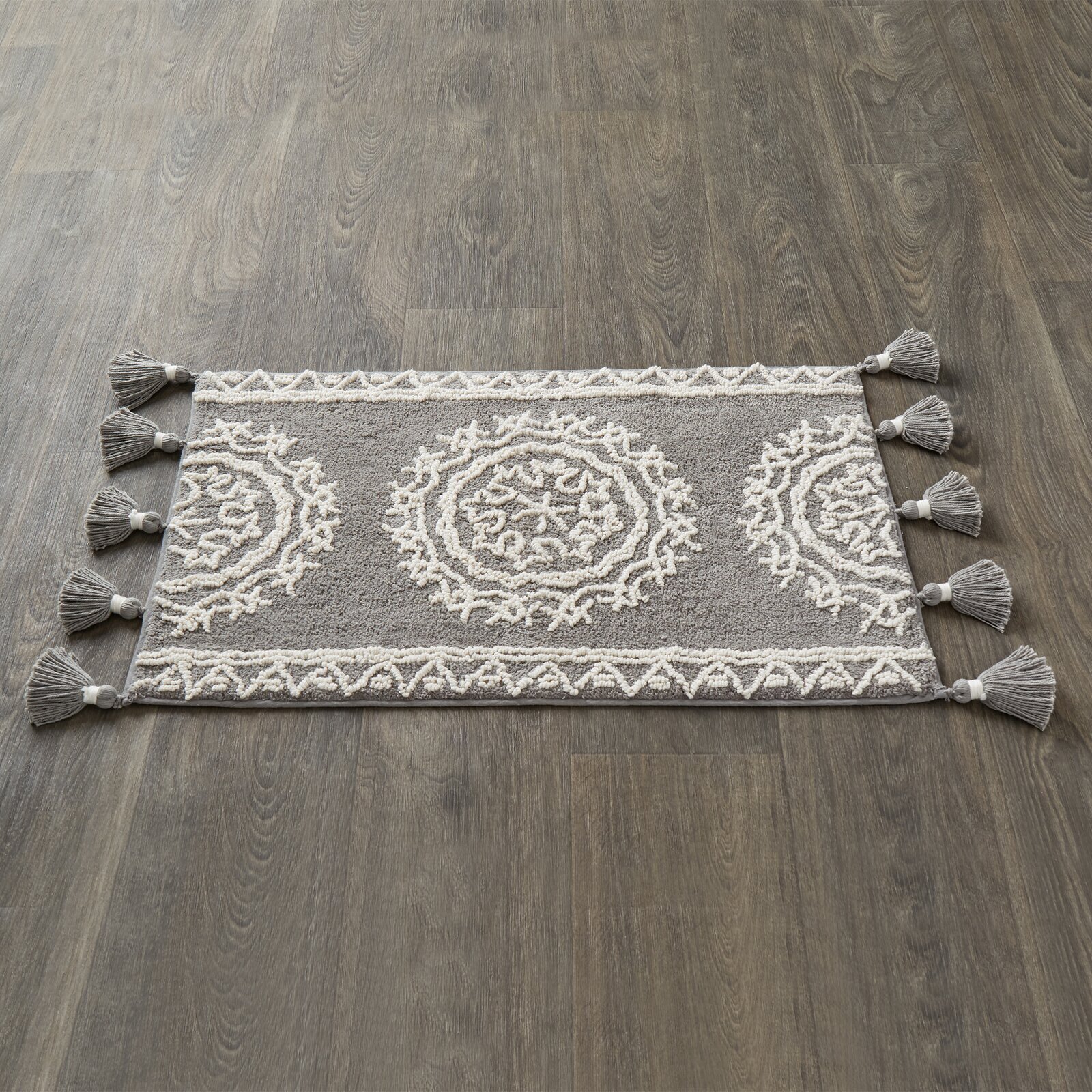 Tasseled Designer Bath Mat