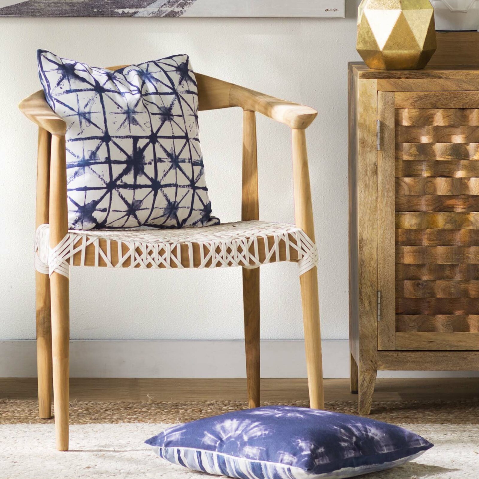 Teak armchair