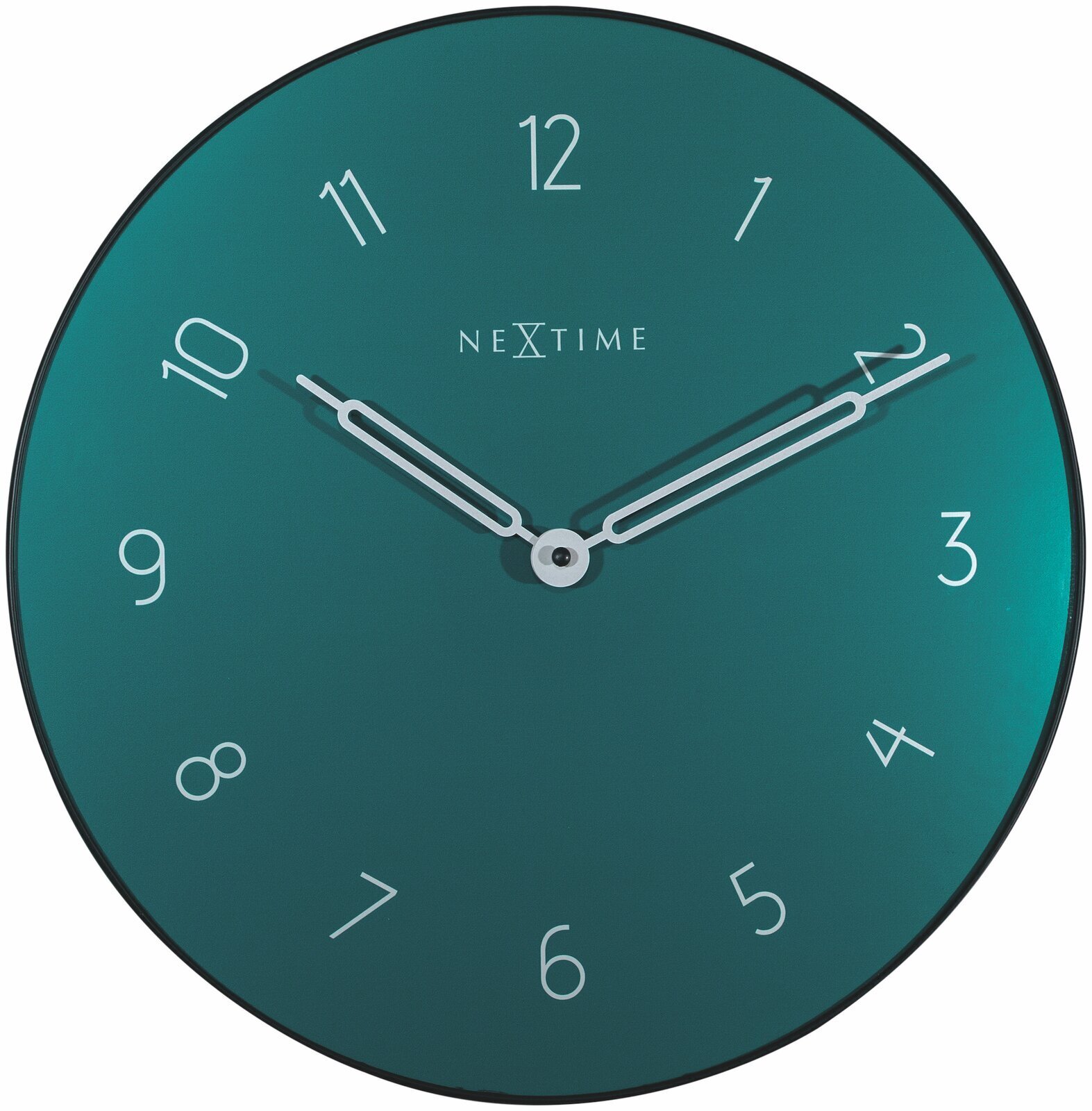 Teal Glass Clock