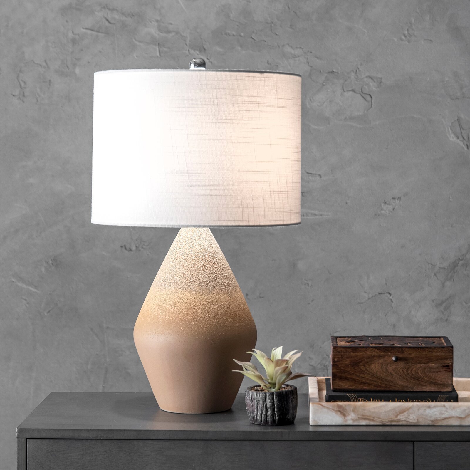 Textured Glass Lamp