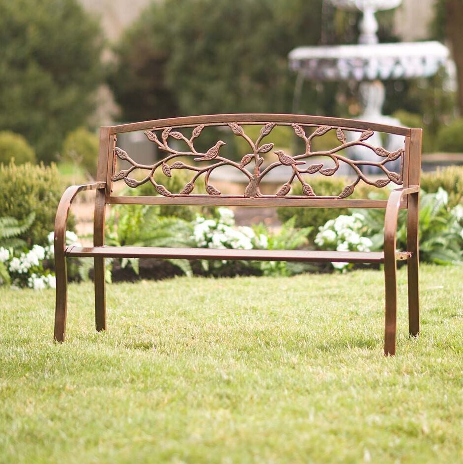 Tubular Bench Design with Decorative Details 