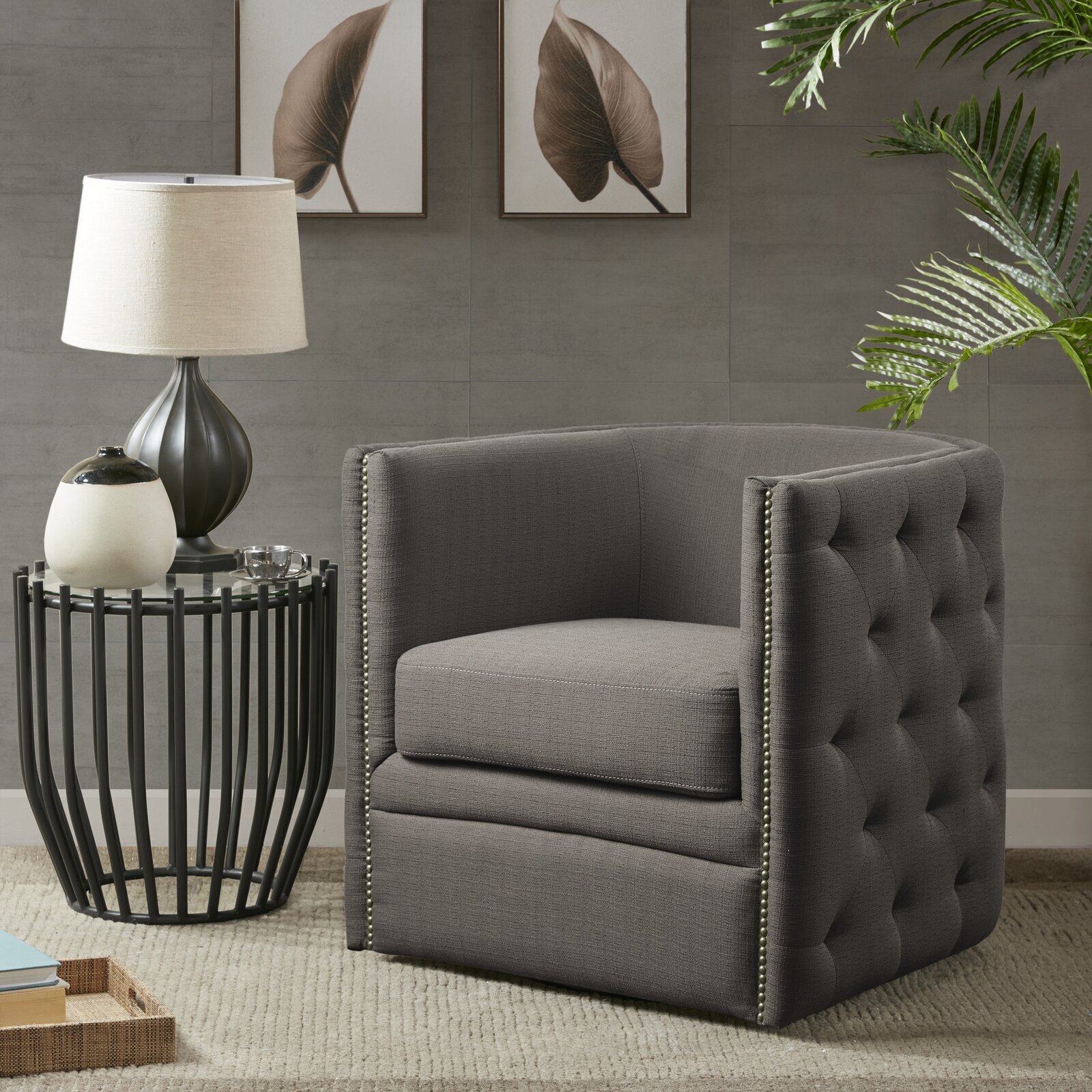 Tufted Club Teen Accent Chair