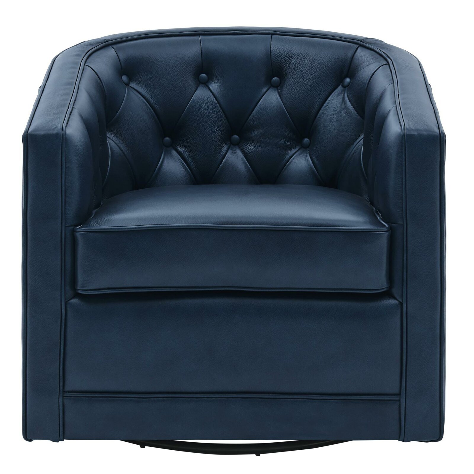 Tufted Small Swivel Accent Chair