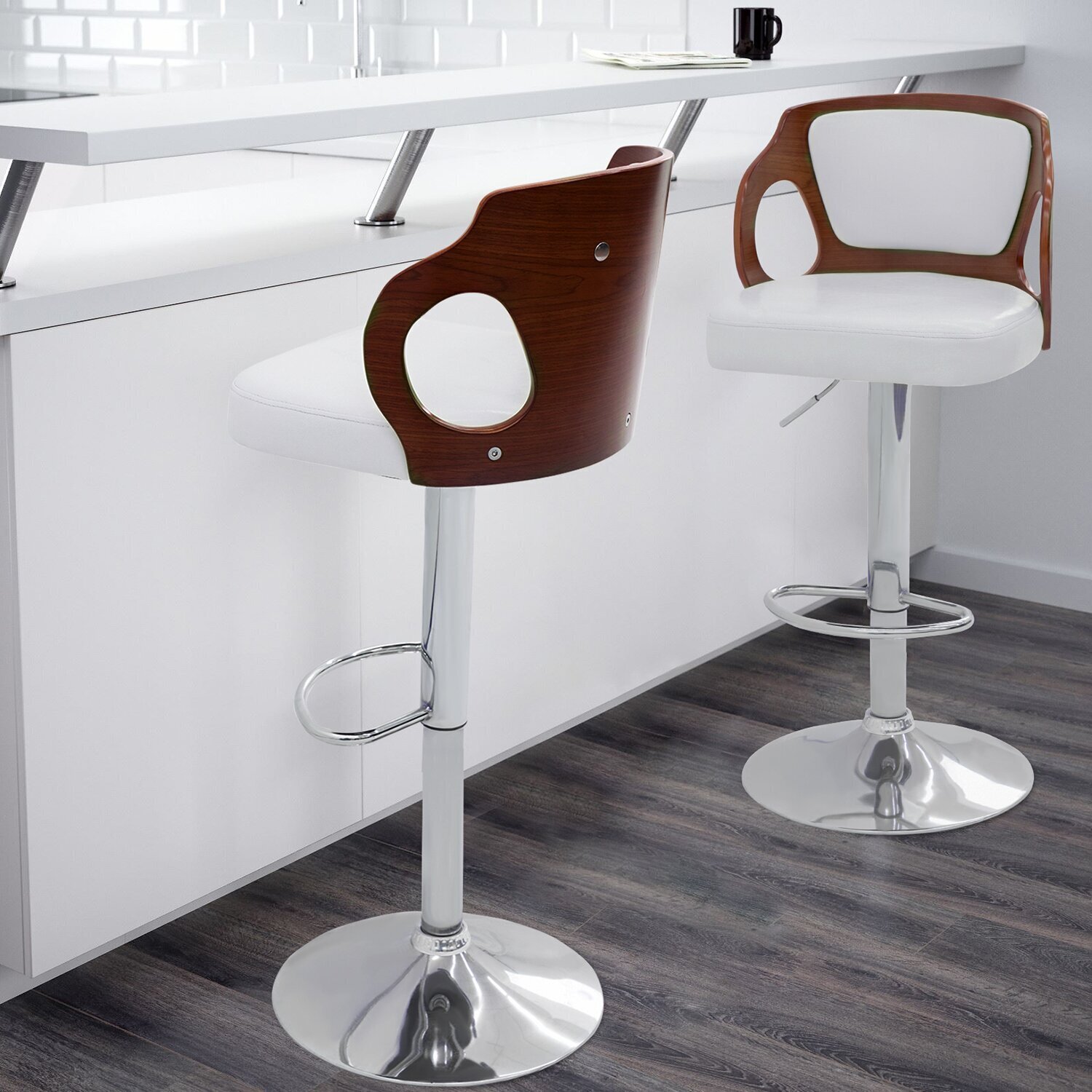 Two Tone Contemporary Bar Stool