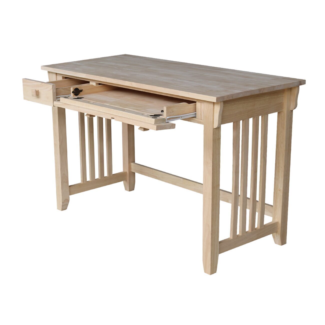 Unfinished Solid Wood Mission style Desk