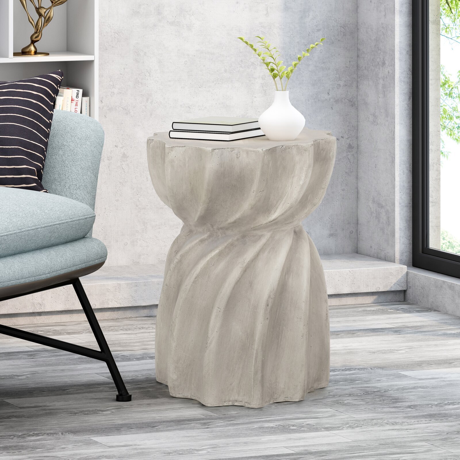 Unique Concrete End Table 