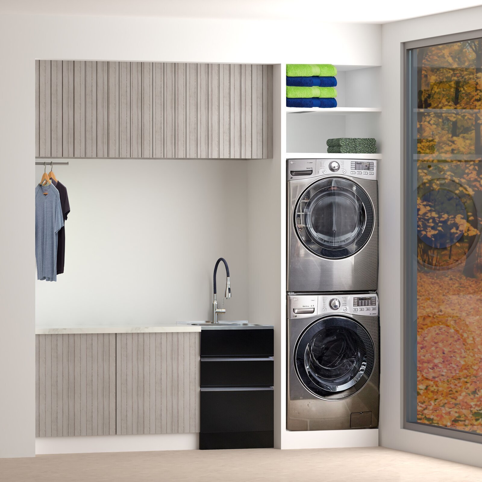 Utility Sink with Storage