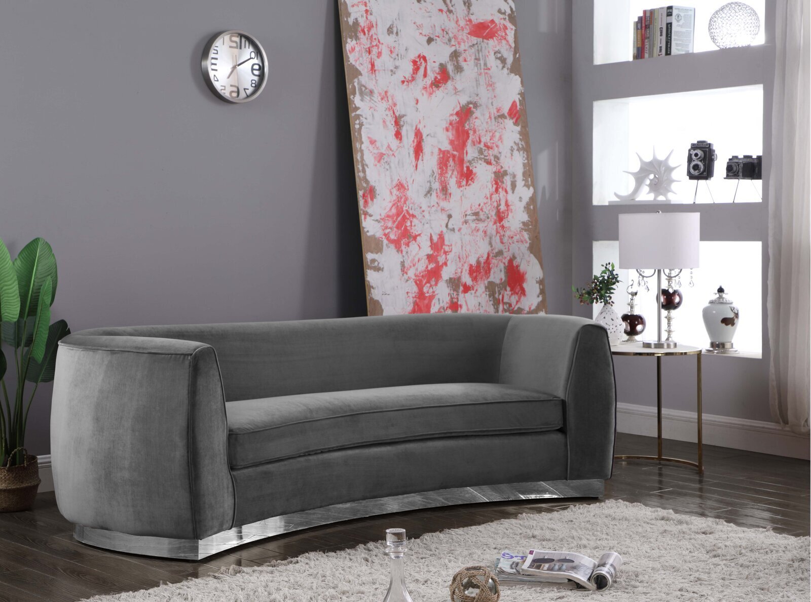 Velvet Circle Sofa