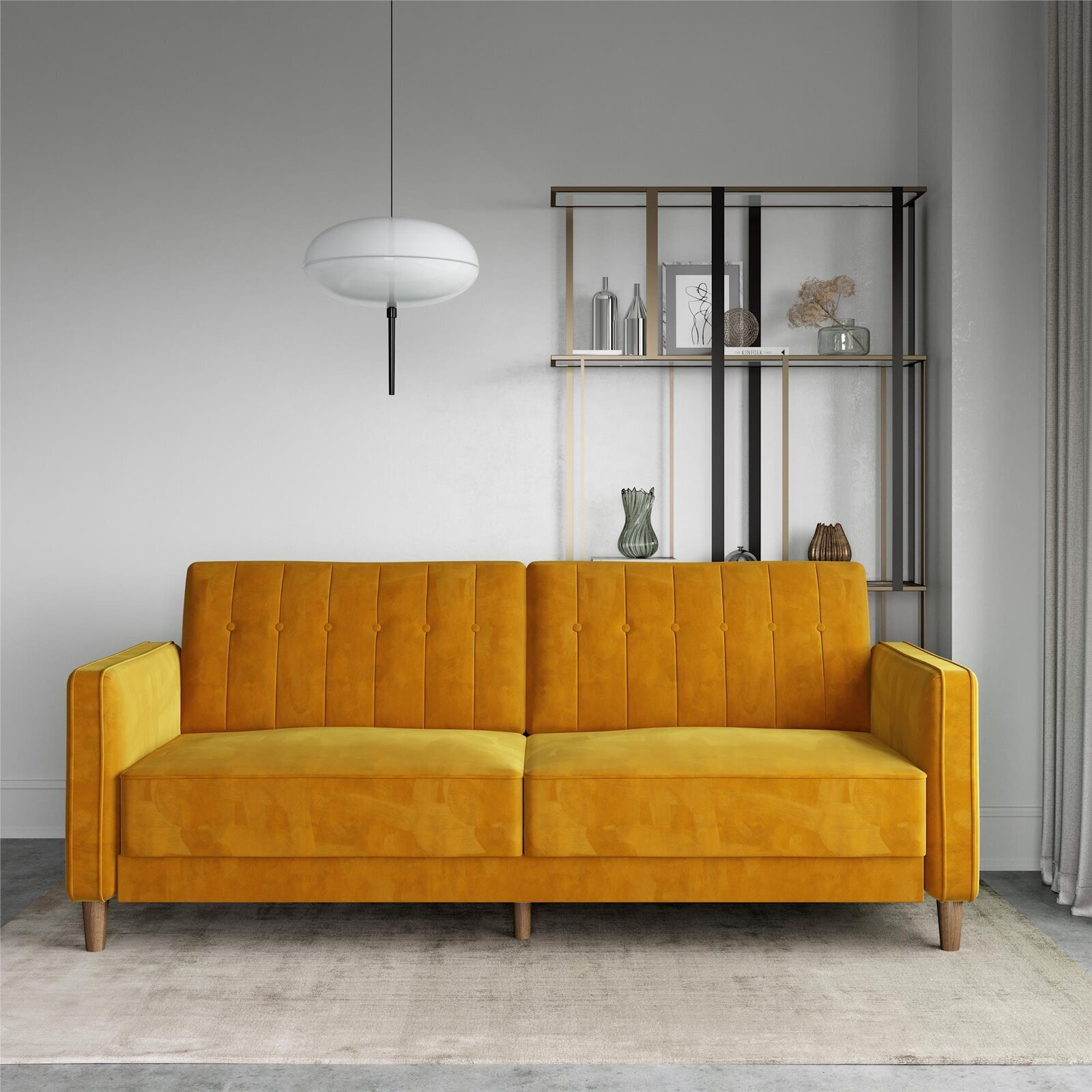 Velvet Folding Sofa Bed