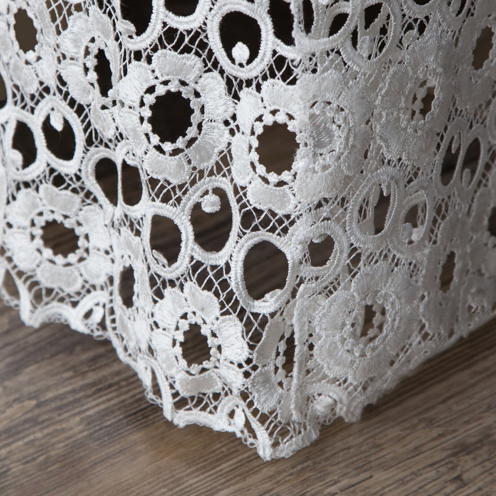 Vintage lace bed skirt
