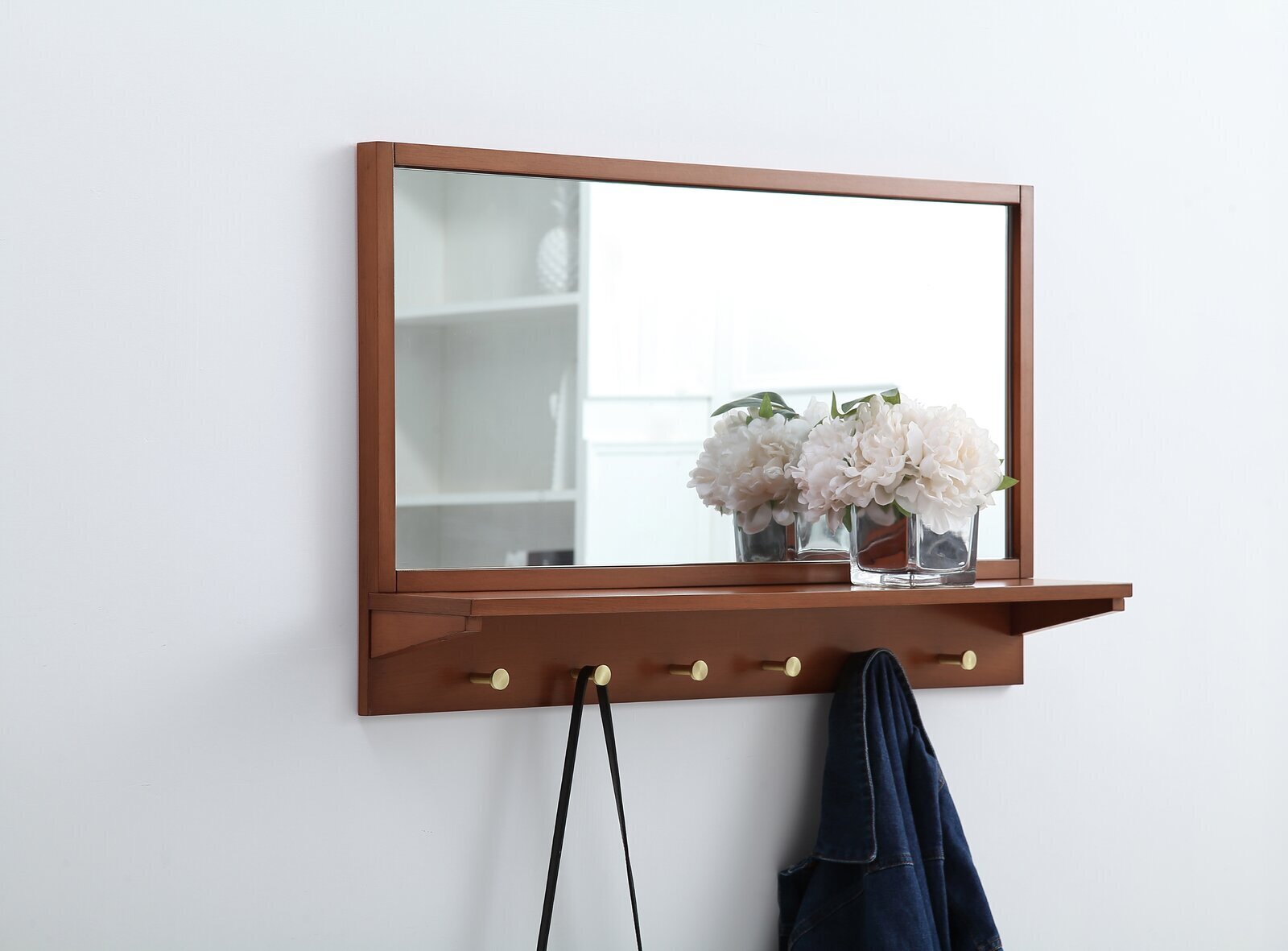 Coat Rack With Mirror