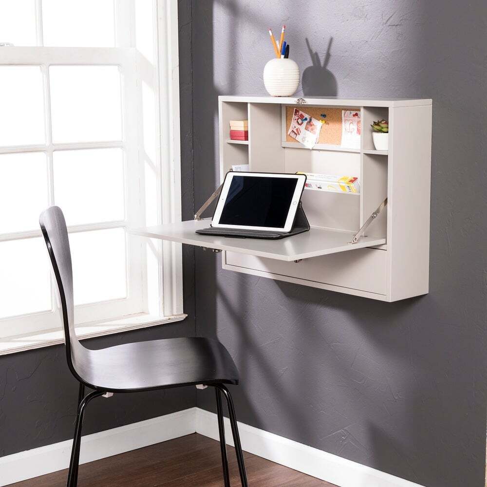 Wall Mounted Folding Secretary Desk
