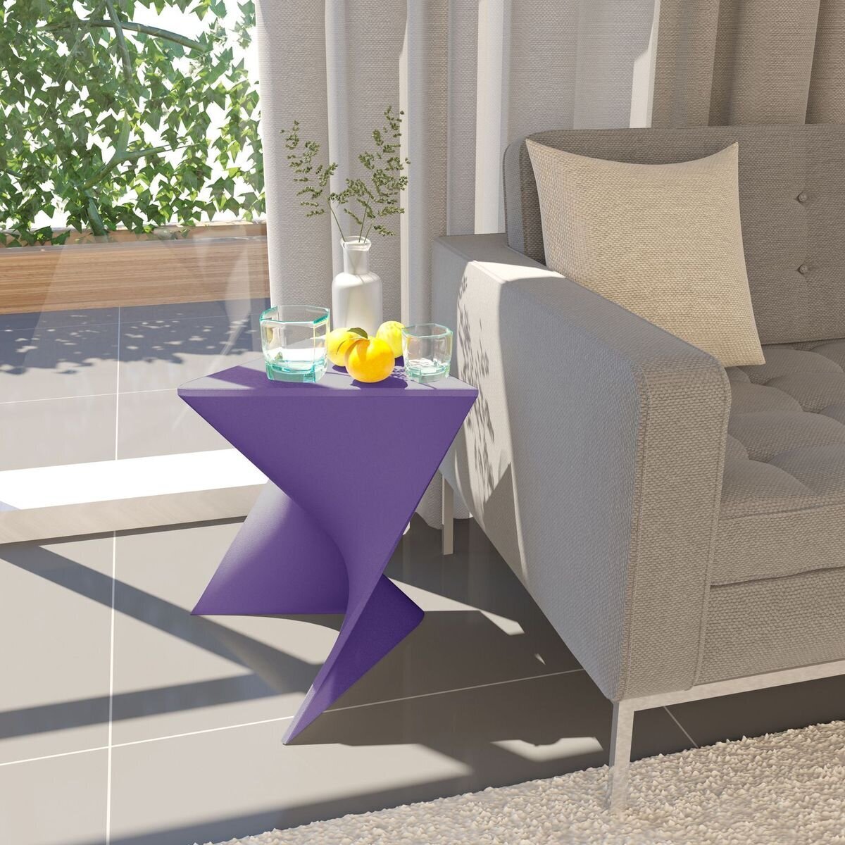 Wavy Modern Side Table