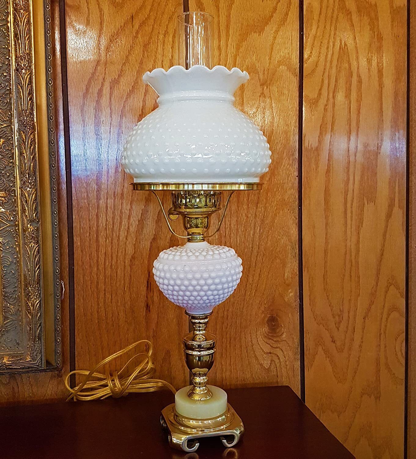 White Antique Student Lamp Shade
