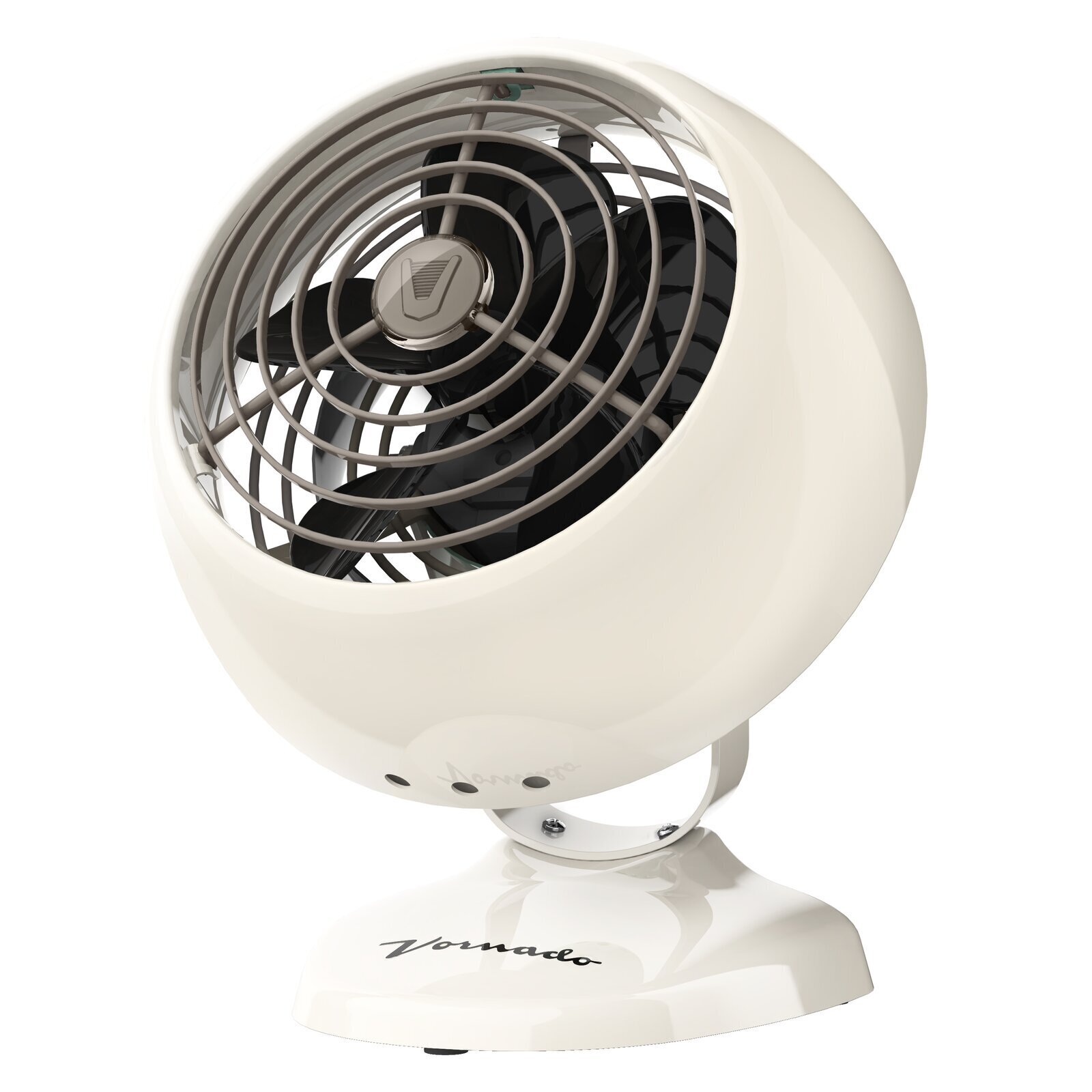 White Retro Electric Table Fan