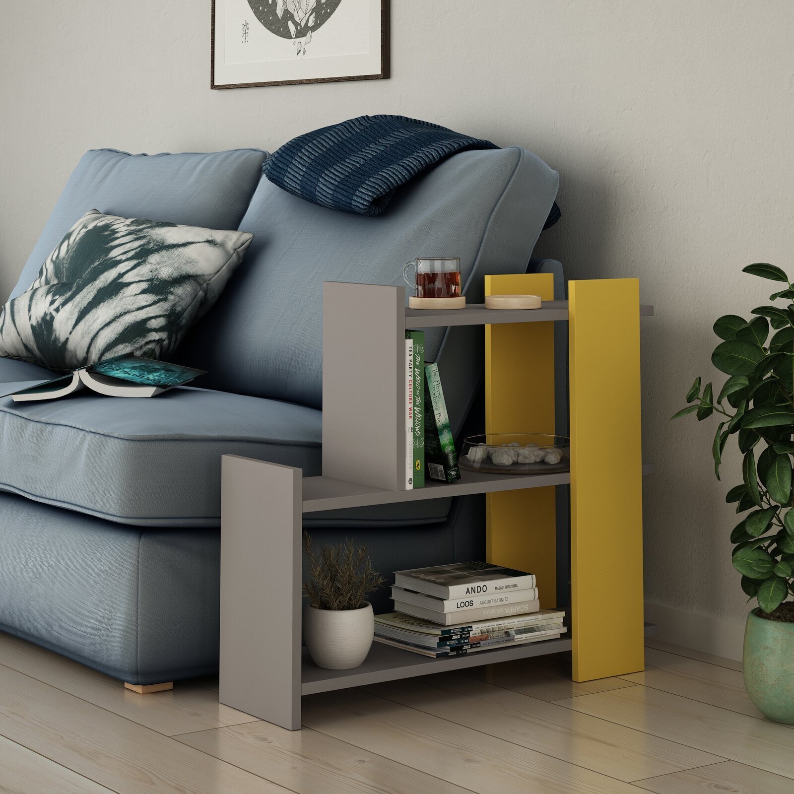 Wide Bookcase Table
