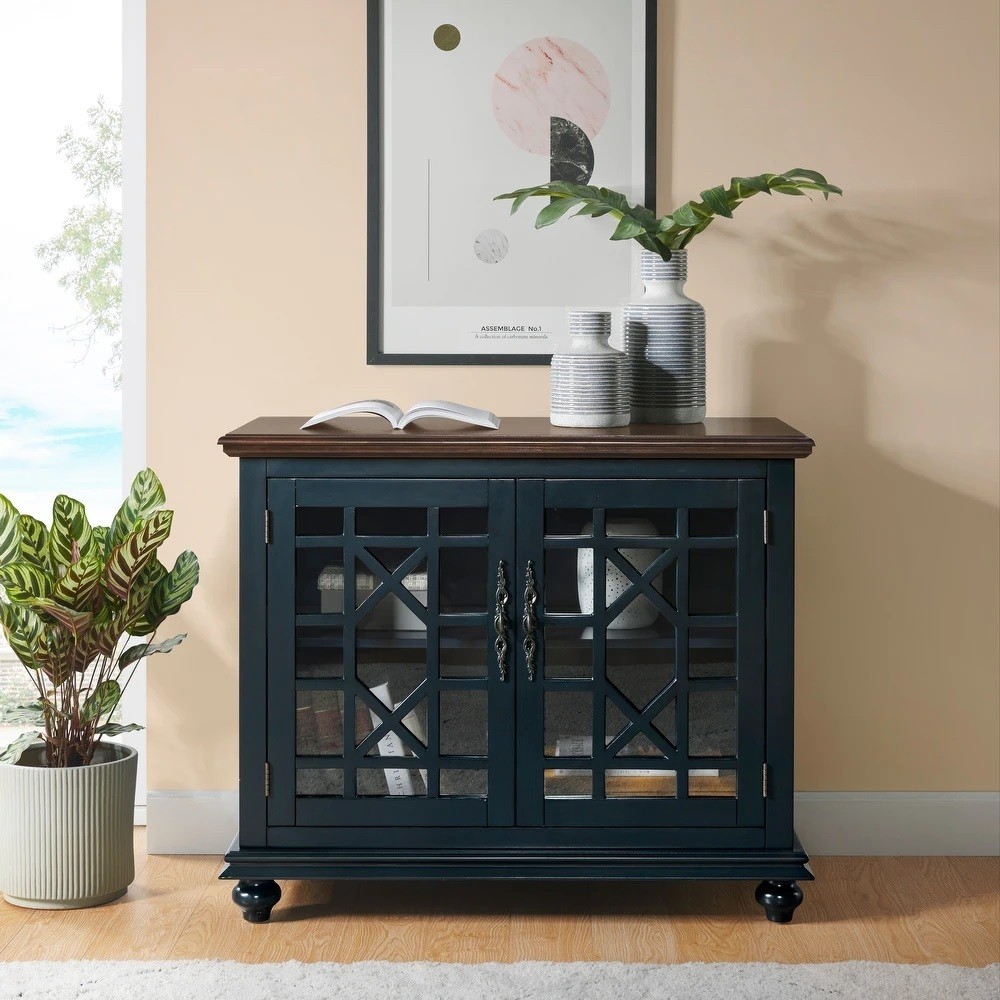Wood Art Deco Small Cabinet
