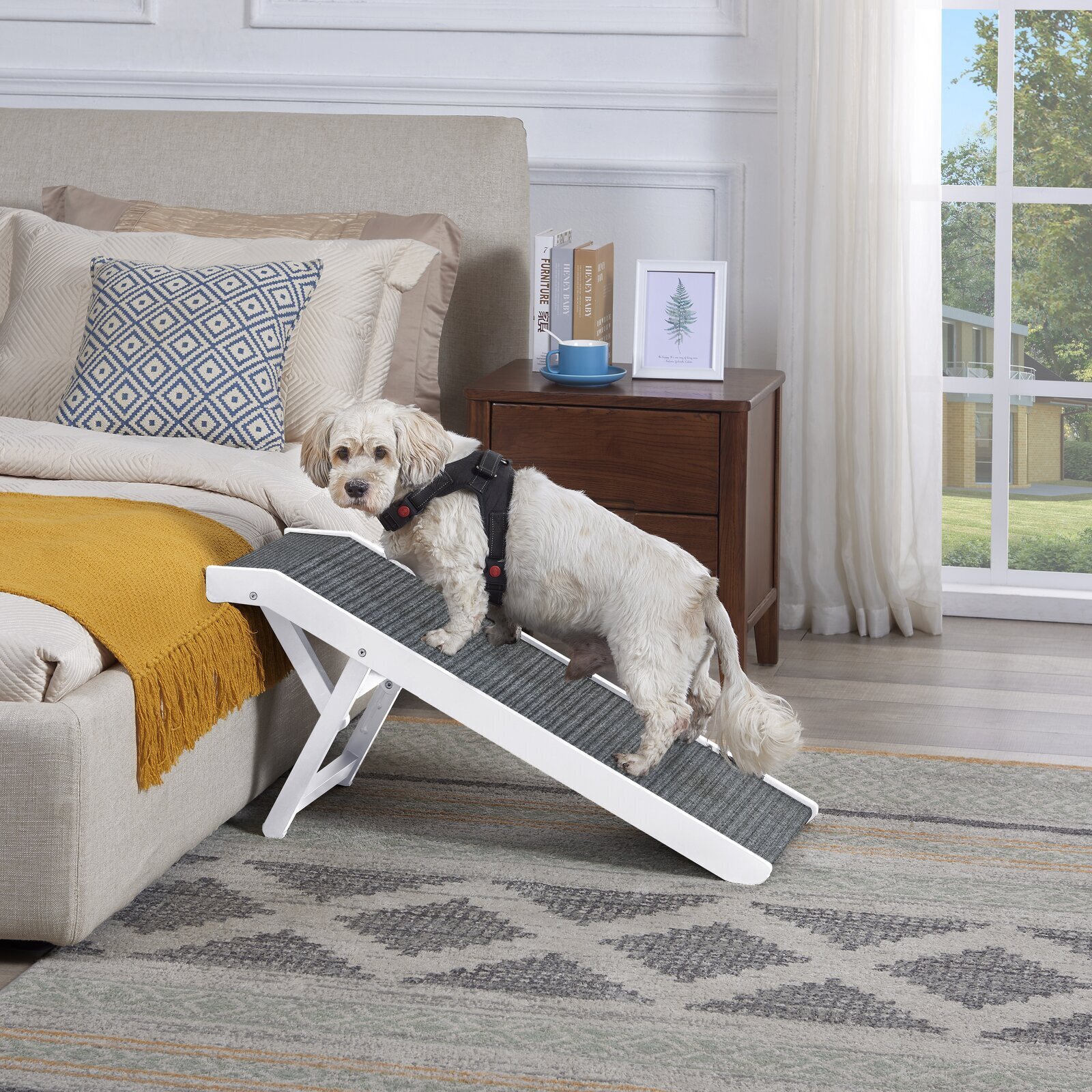 Wooden 3 Level Dog Ramp
