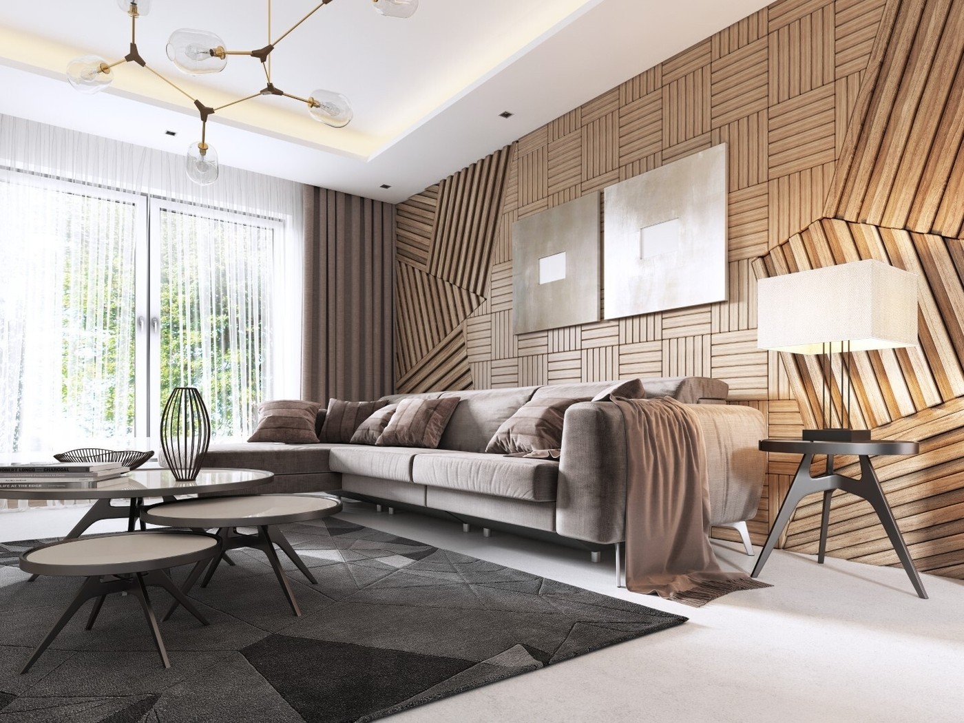 Wooden decorative panel