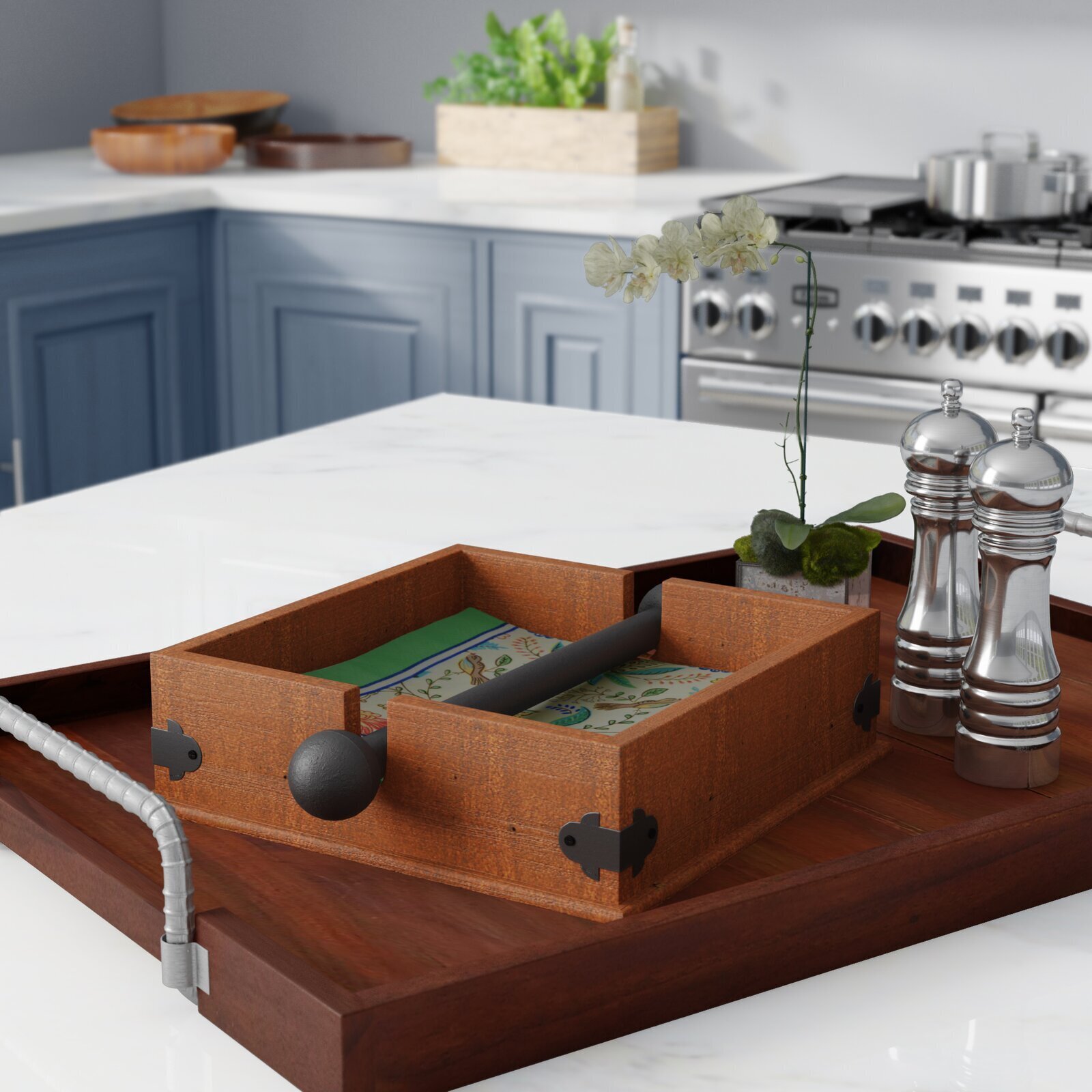 Wooden napkin holder design
