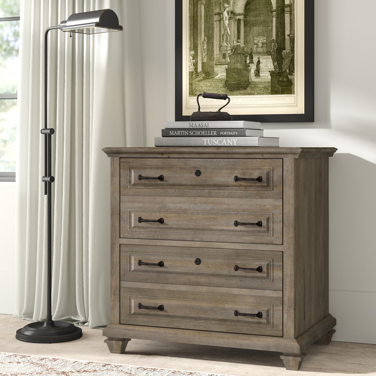 Woodgrain Lateral File Cabinet