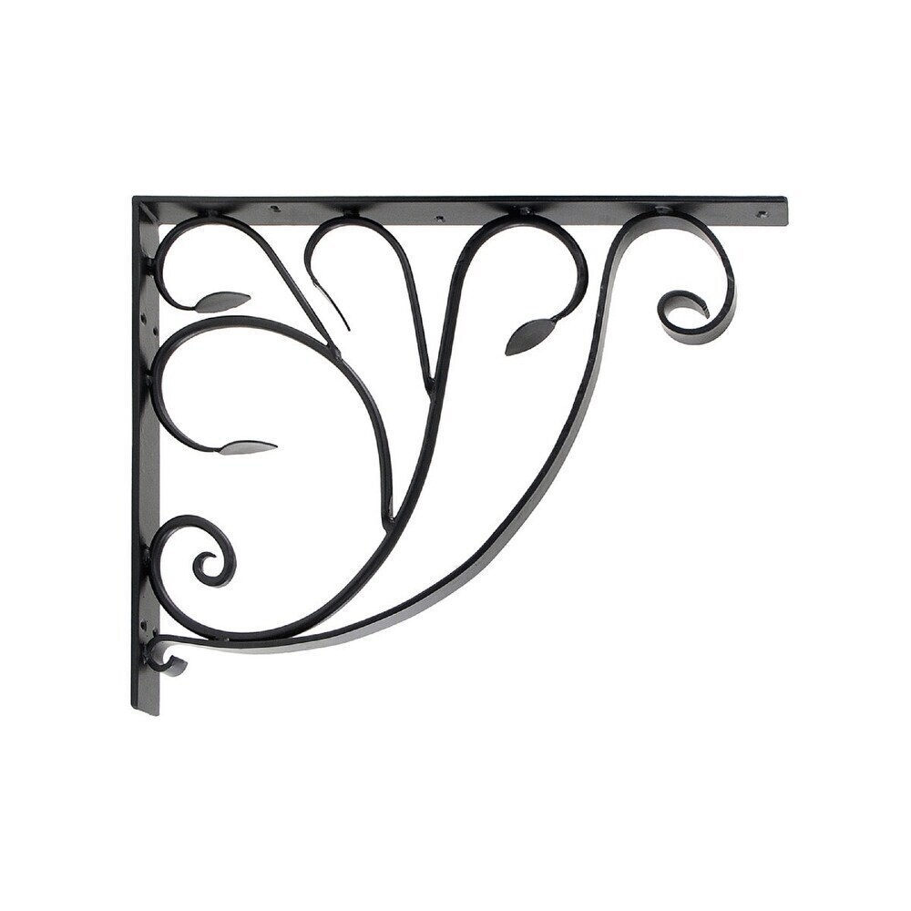 Wrought iron mailbox bracket