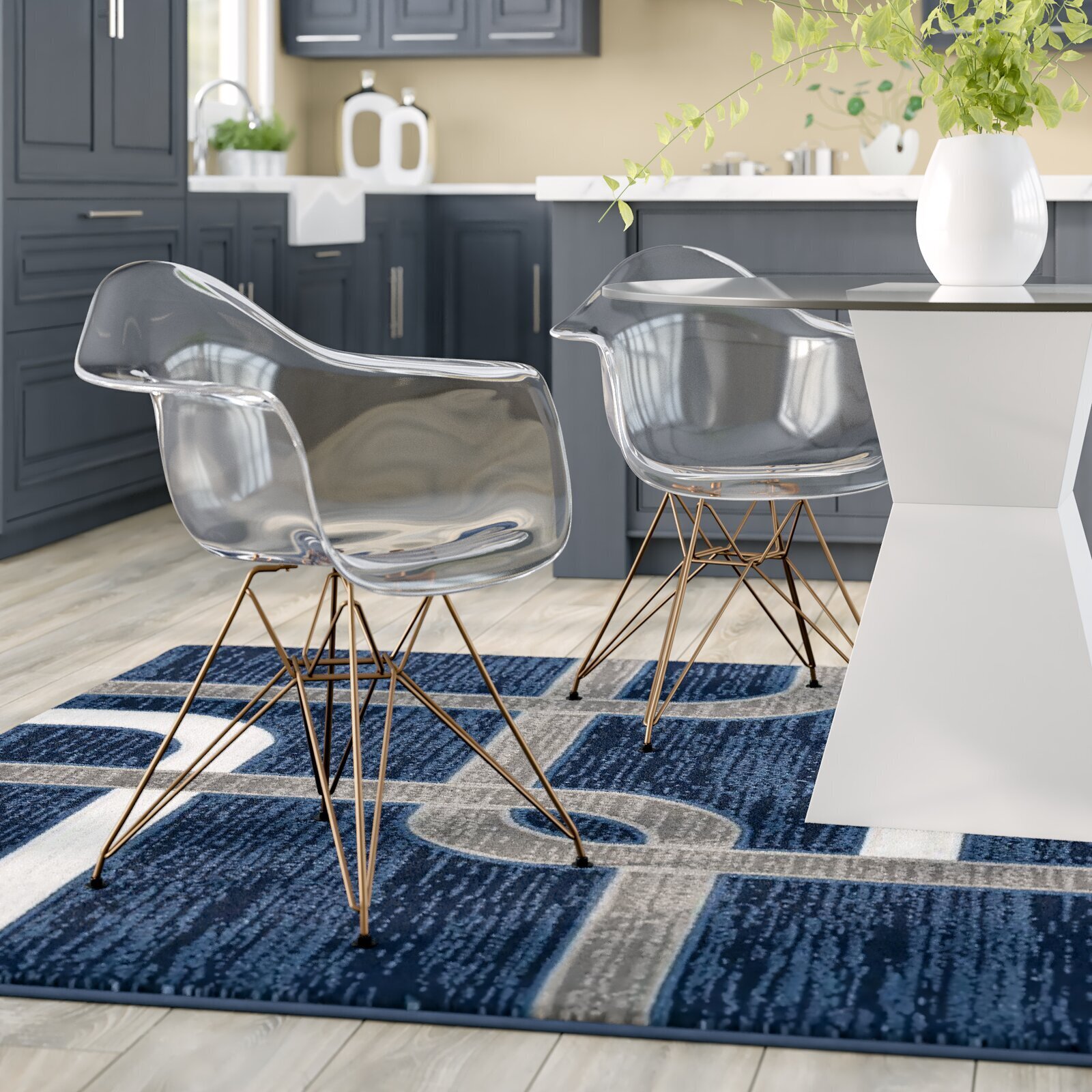 Acrylic Dining Room Chairs With Gold Legs 