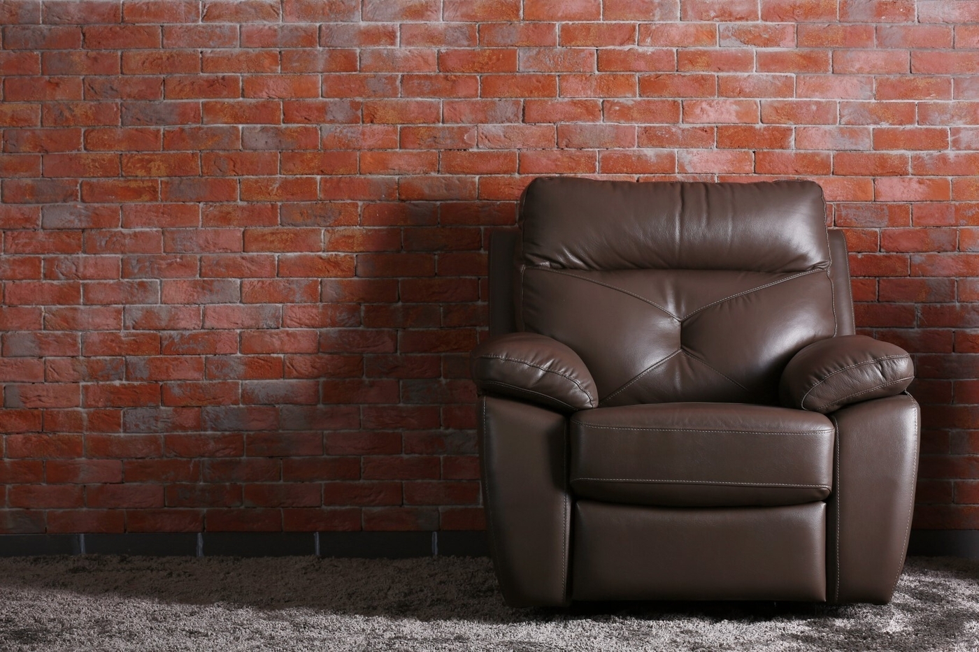 Brown leather chair