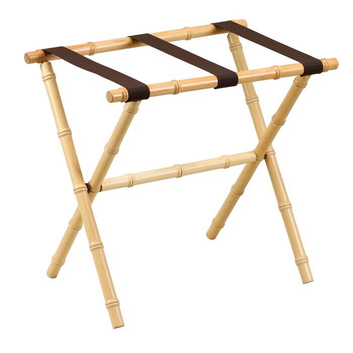 Chic bamboo style luggage rack