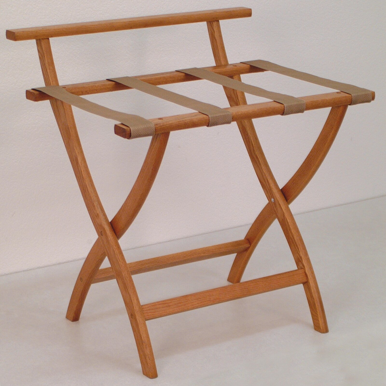 Classic wooden folding luggage rack 