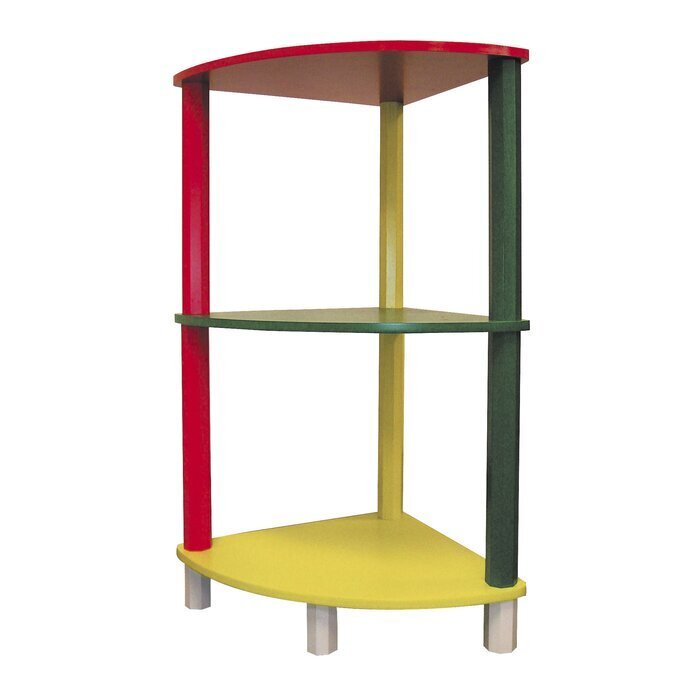 Colorful Corner Bookshelf for Nursery