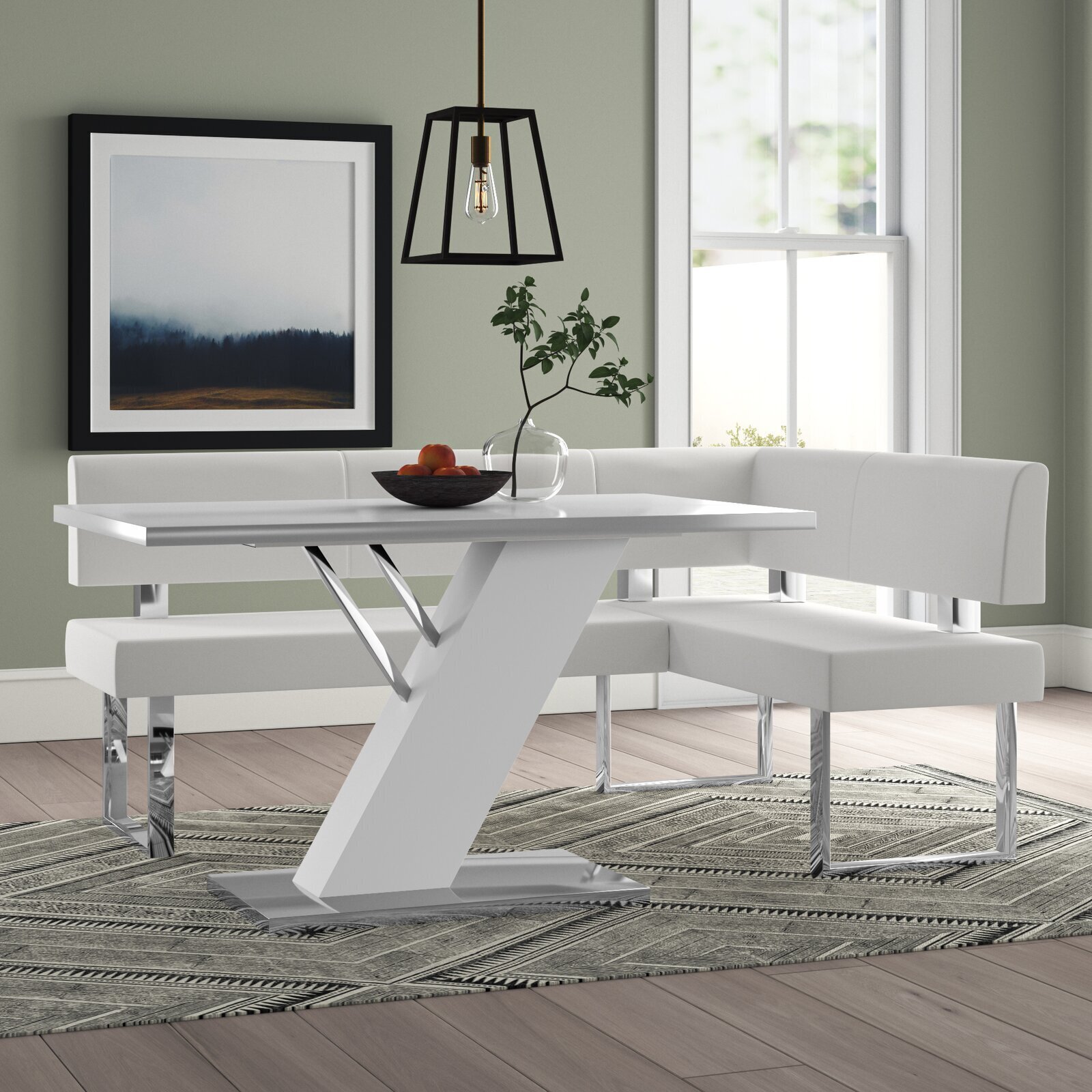 Contemporary Breakfast Corner Nook Set