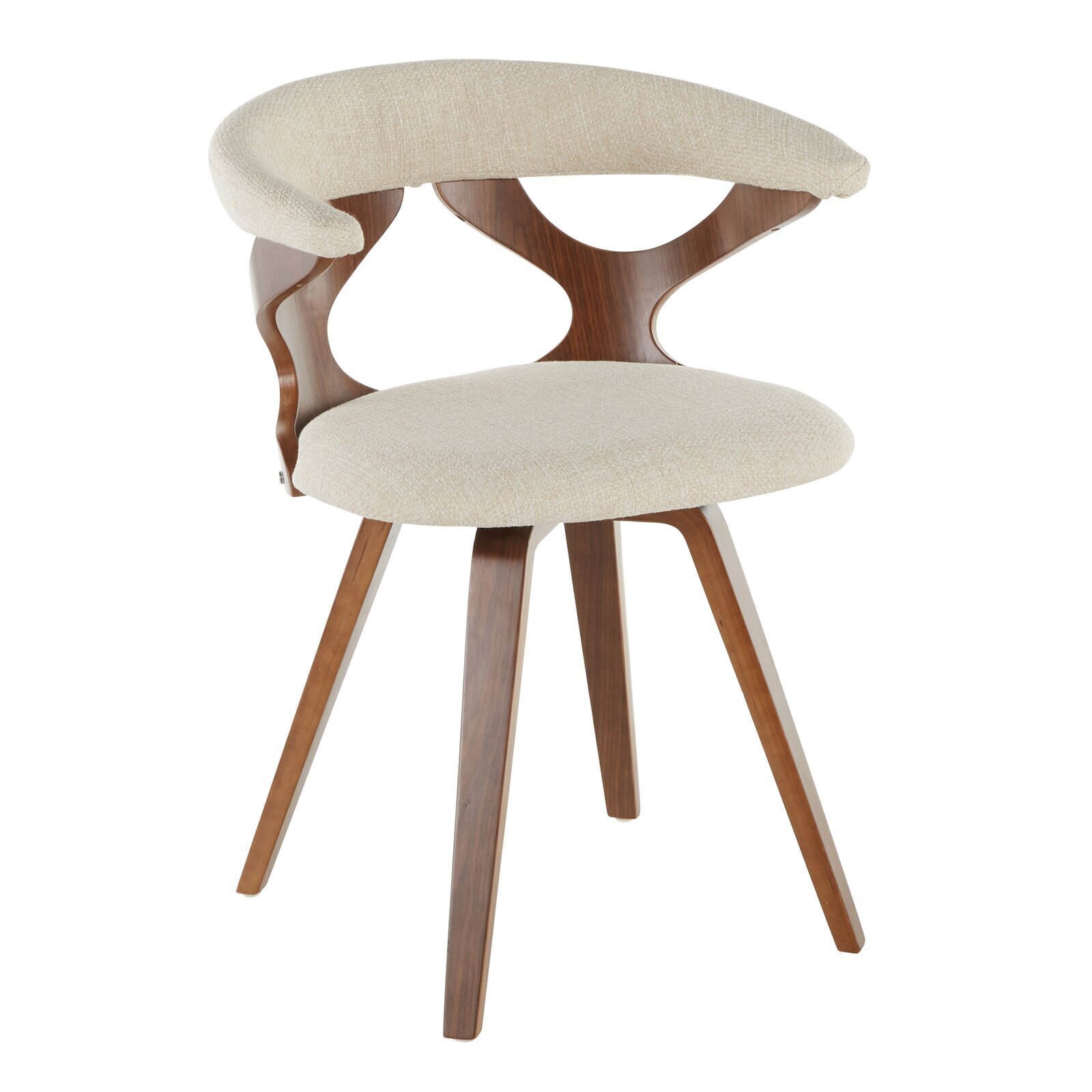 Cutout Winged Dining Chair