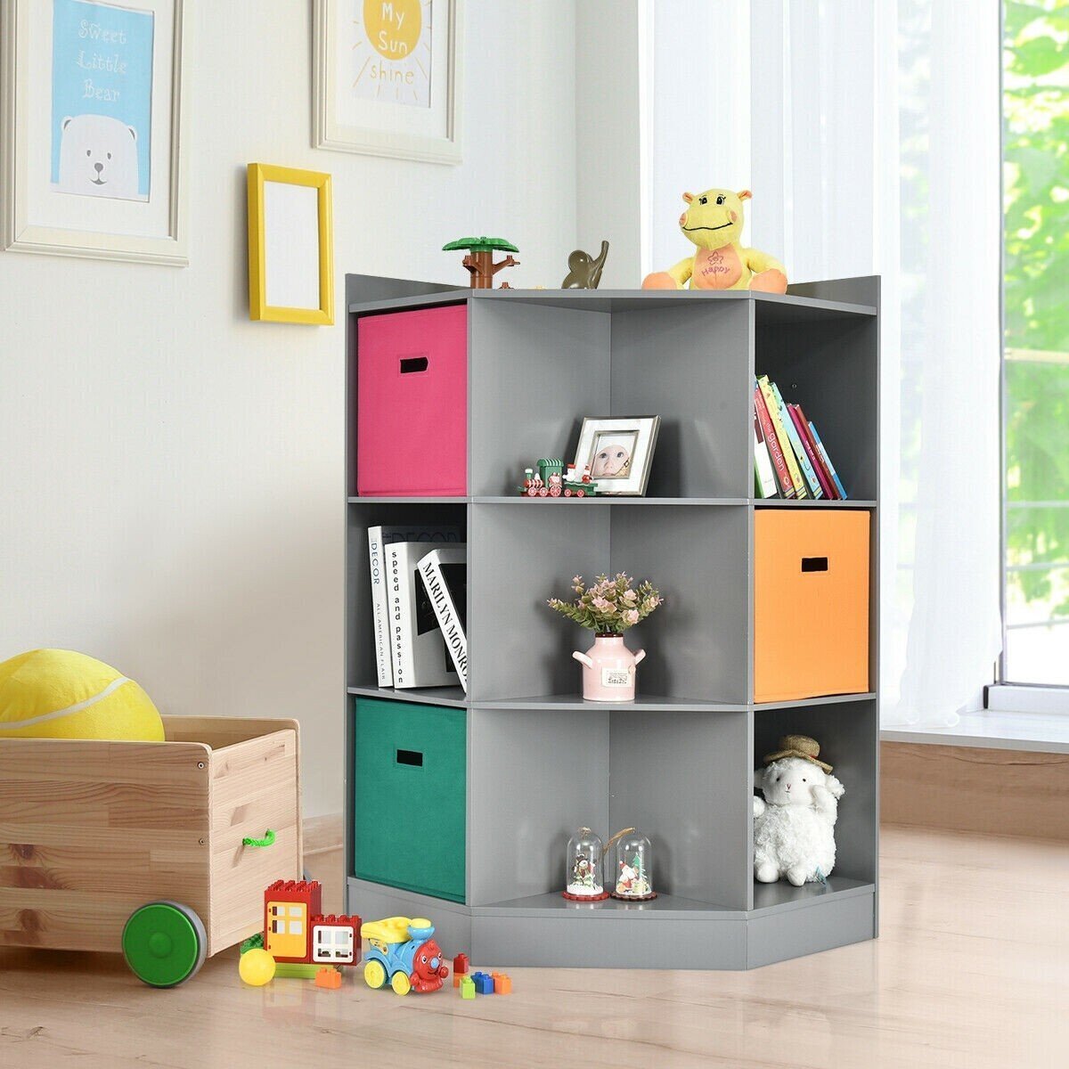 Different Shapes Kids Corner Storage