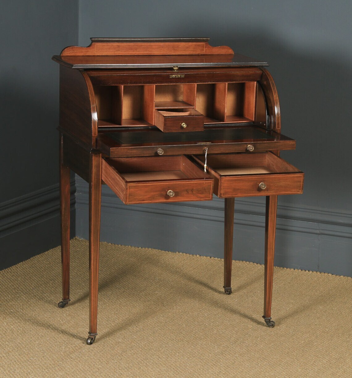 Edwardian Roll Top Desk