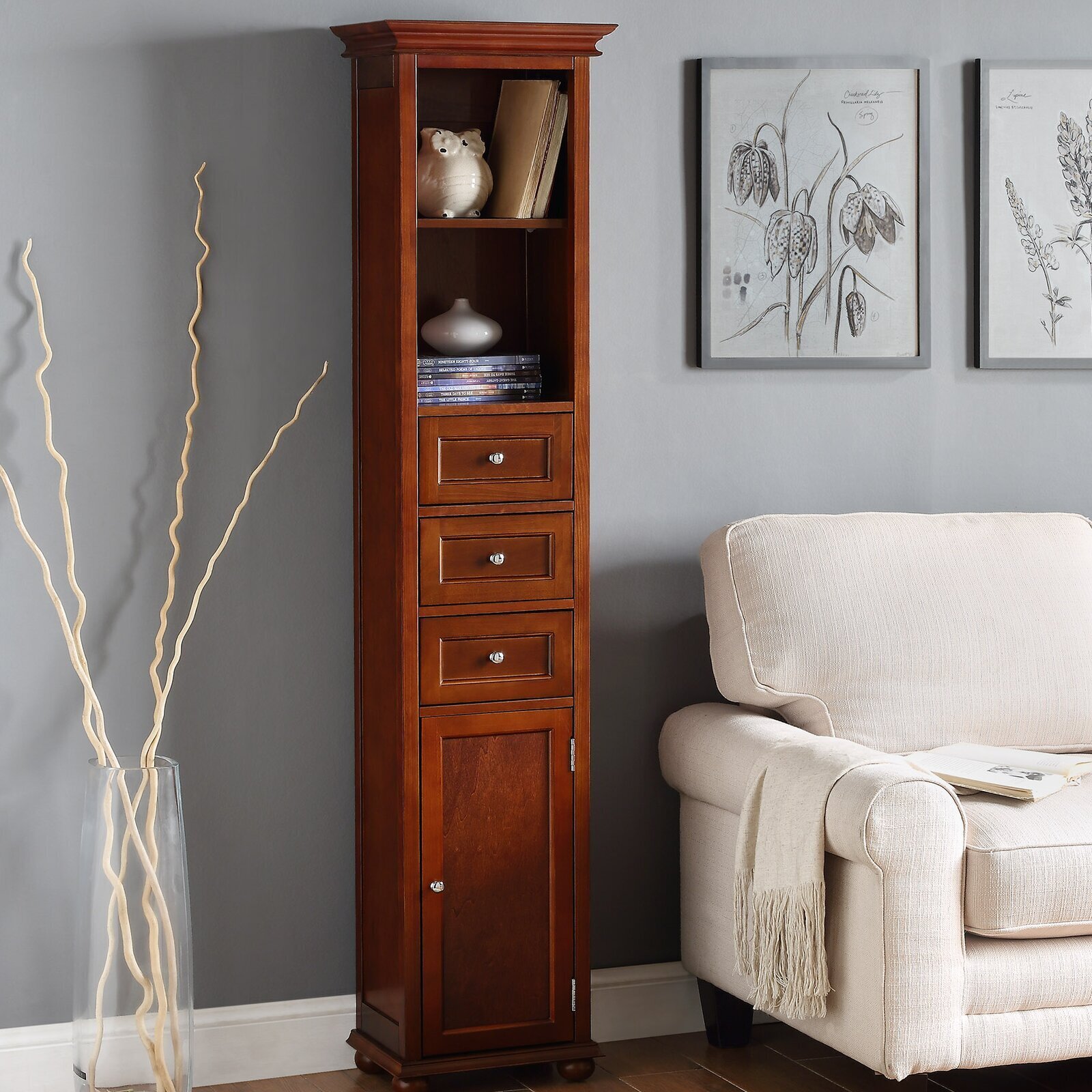 Extreme Narrow China Cabinet