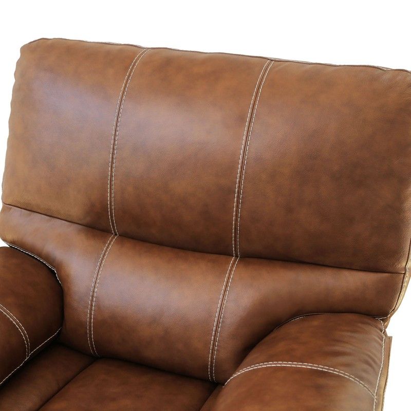 Flagg 77.5'' Genuine Leather Pillow Top Arm Reclining Loveseat