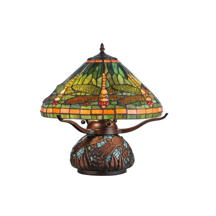 Green Dragonfly Tiffany Lamp