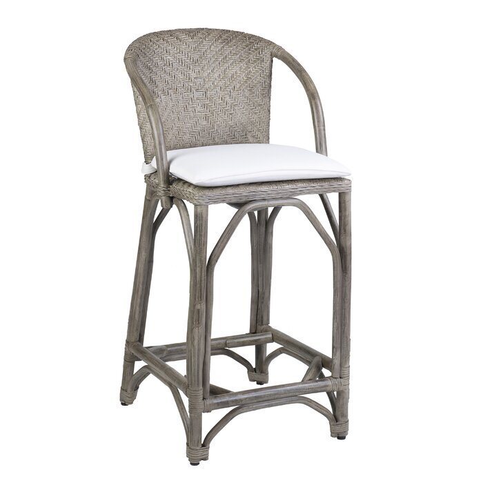 Handwoven Rattan Bar Stool