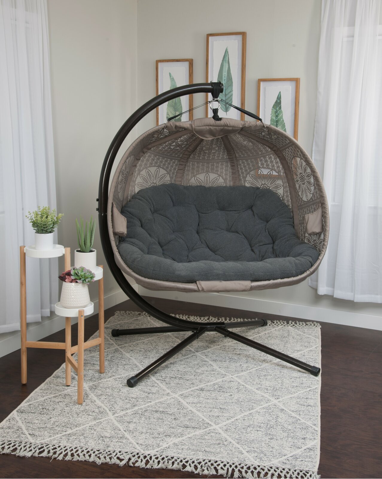 Indoor Pumpkin Shaped Swing Chair